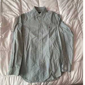 Ralph‎ Lauren Mens Medium M Button Down Long Sleeve Gingham Plaid Shirt